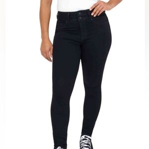 NWT - 7 For All Mankind Black Skinny Jeans High-Rise Stretch Jeans - Size 4